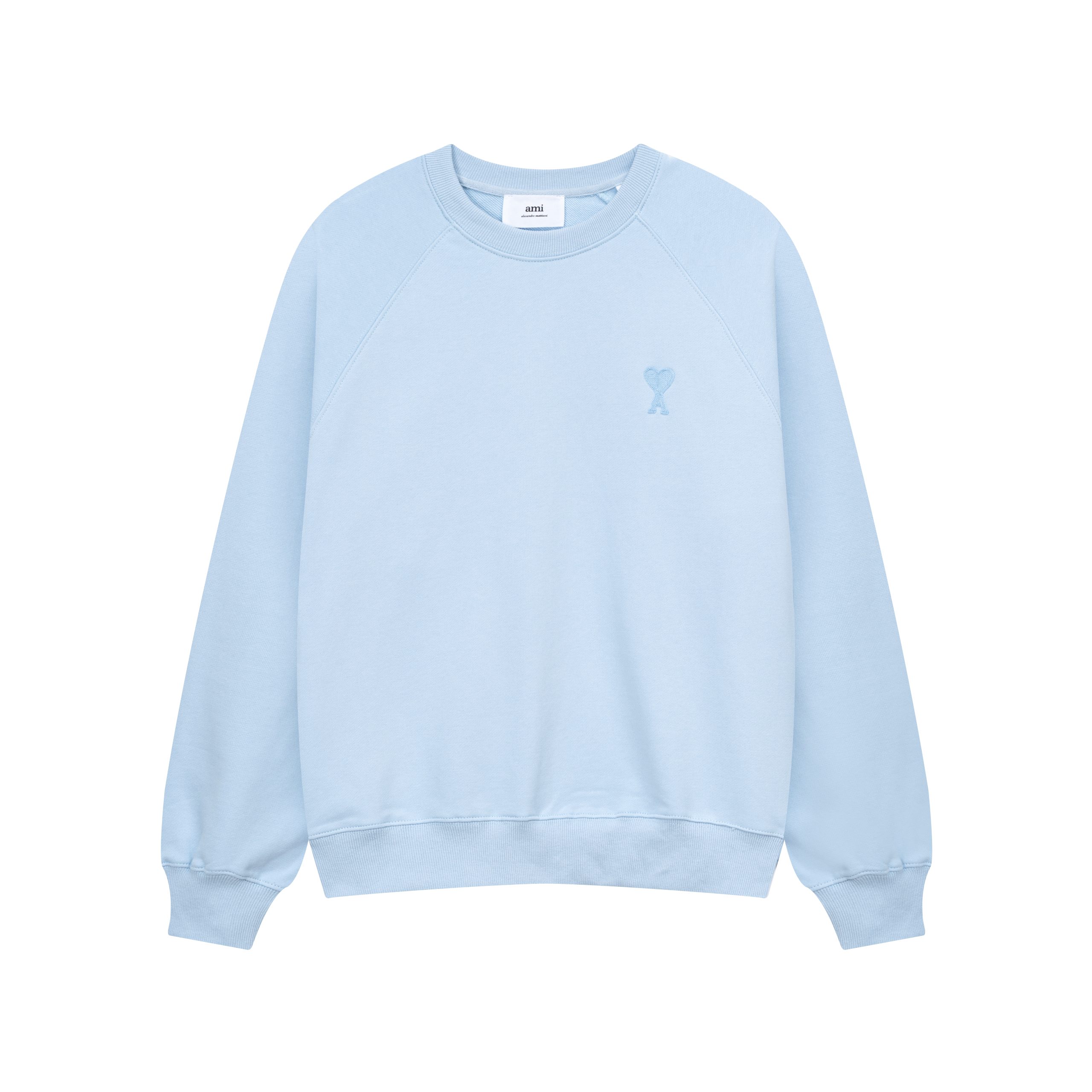 Am1 Paris Mid Heart Embroidered Crew Neck Sweatshirt