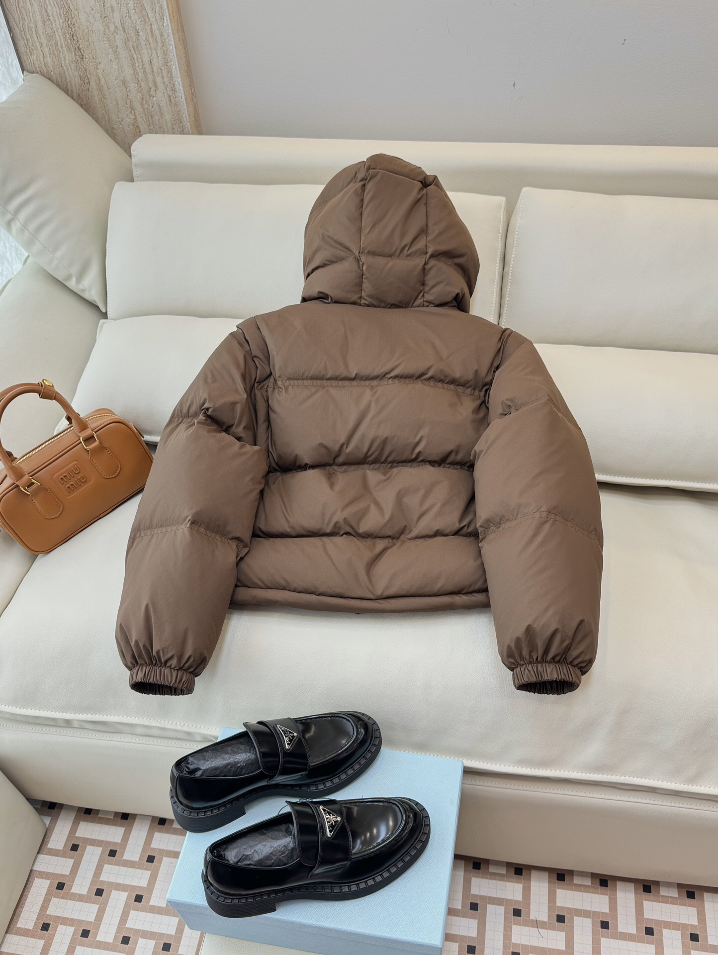 Celine Down Jacket Brown (Marf Same Style)