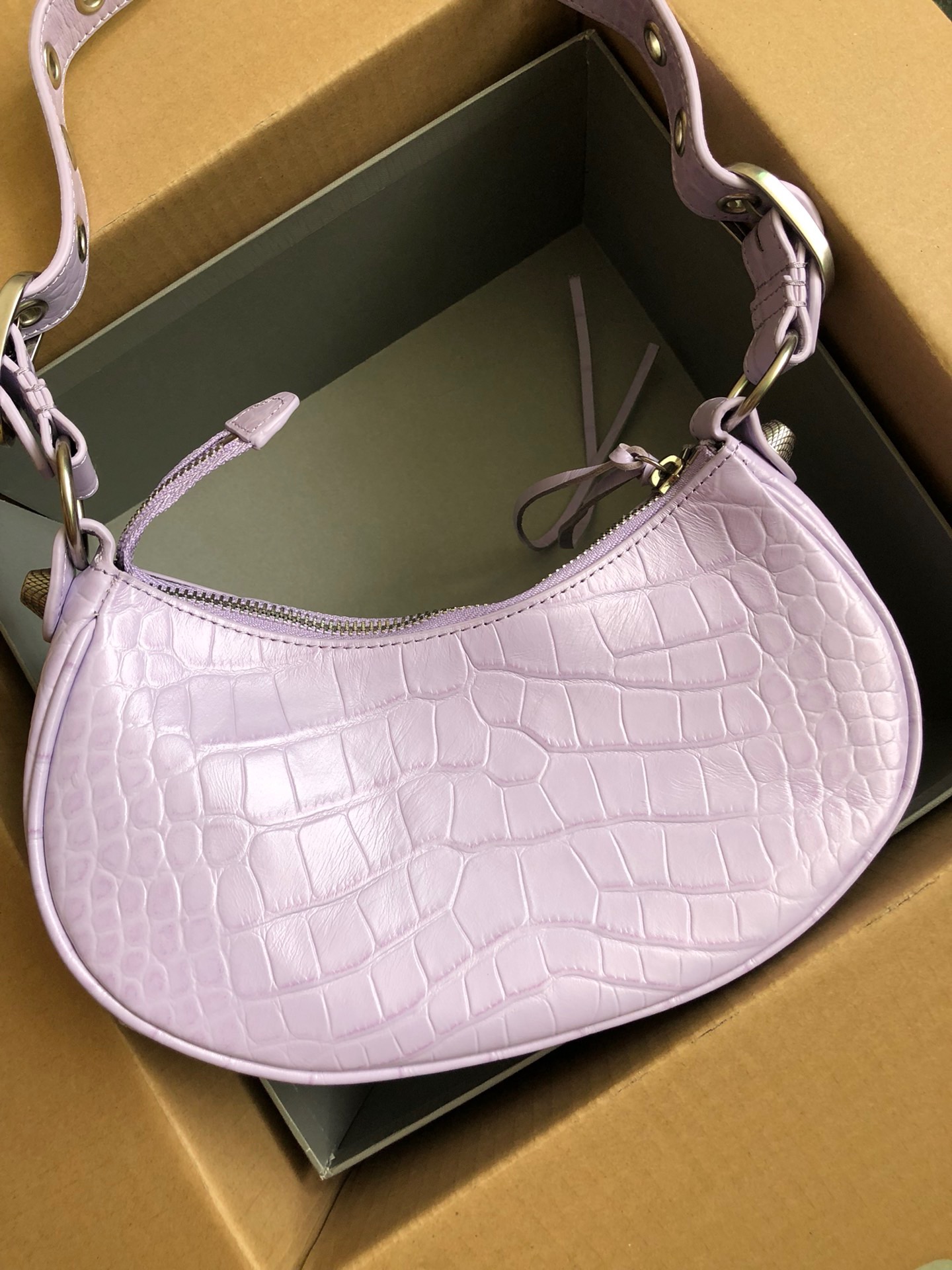 Balenciaga Le Cagole Shoulder Bag XS Lilac